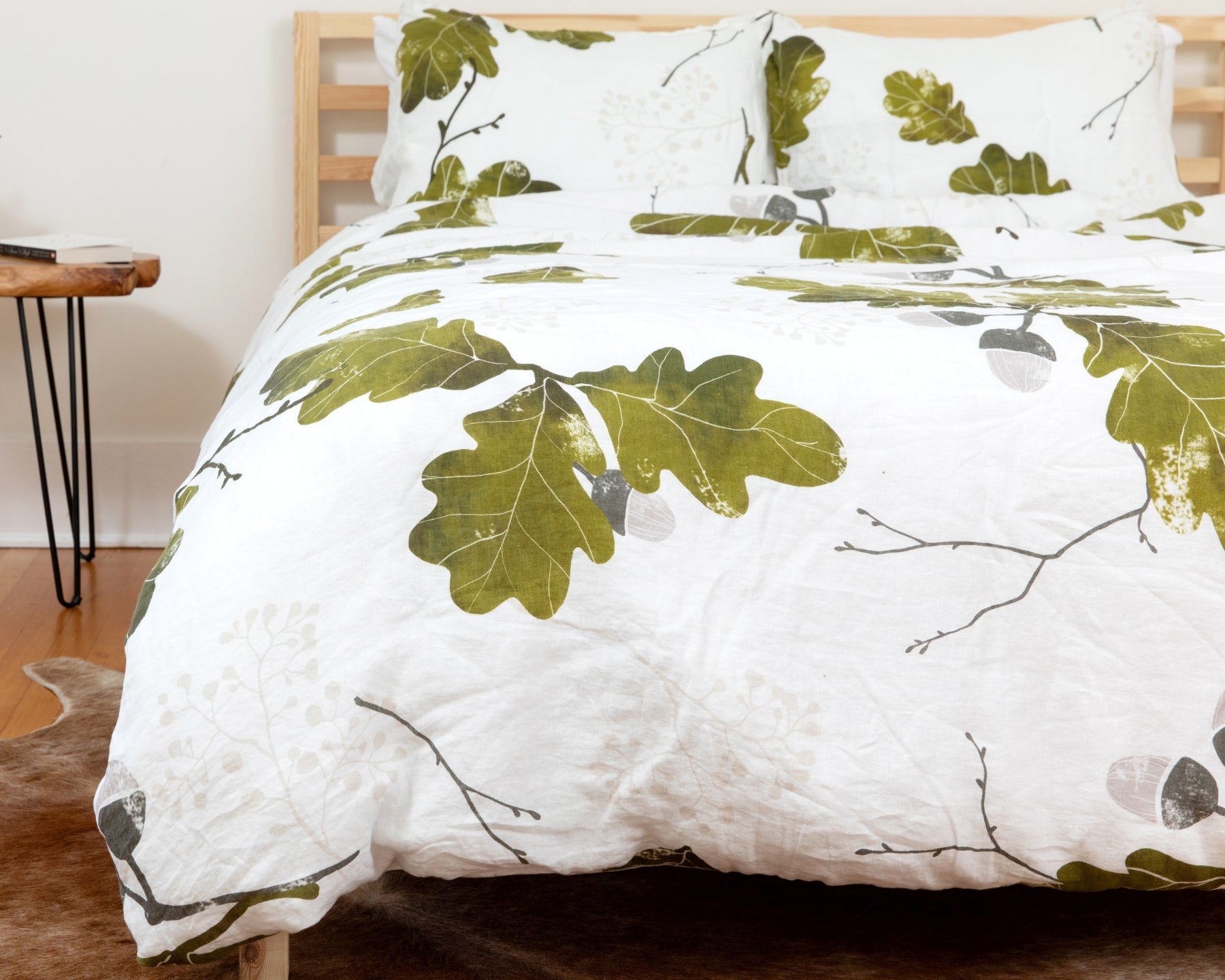 European Linen Duvet Cover Set | Agern Print