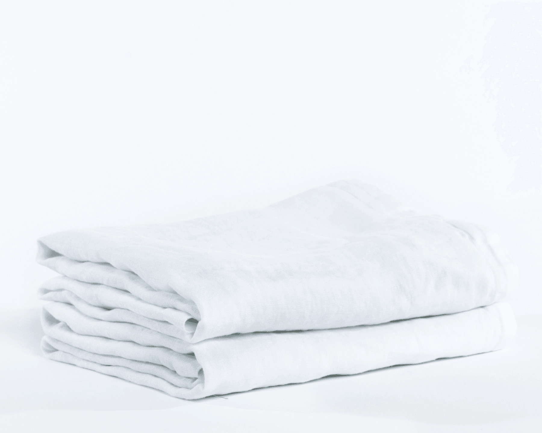 White organic European linen pillowcases - Hvid (white)