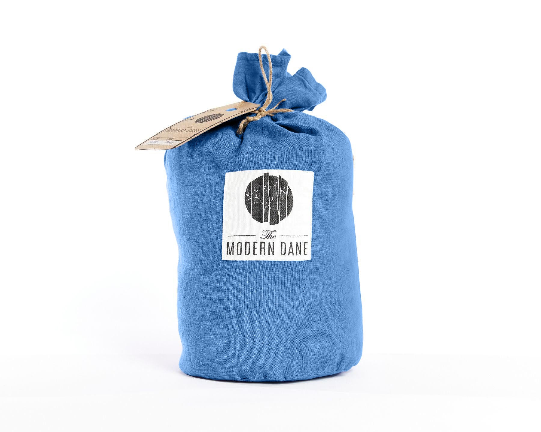 Light blue organic European flax linen pillowcases - Lyseblå (Hørblomst)