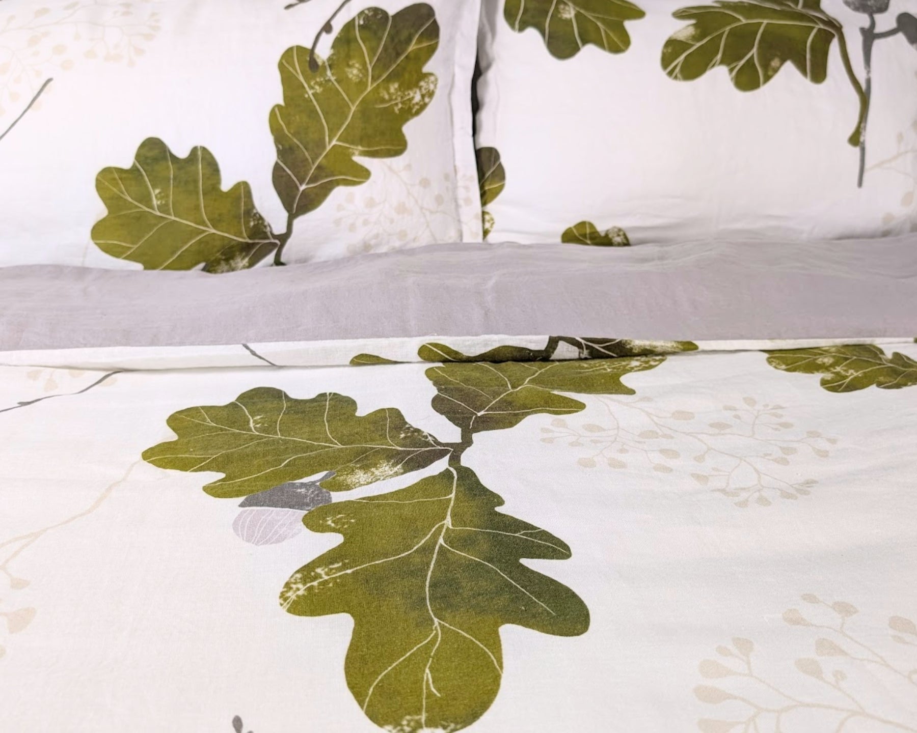 European Linen Duvet Cover Set | Agern Print