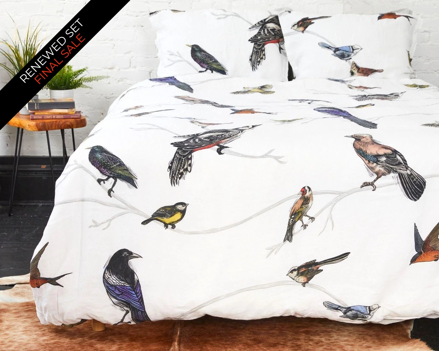 Organic European Linen Duvet Cover Set | Fugle | Renewed