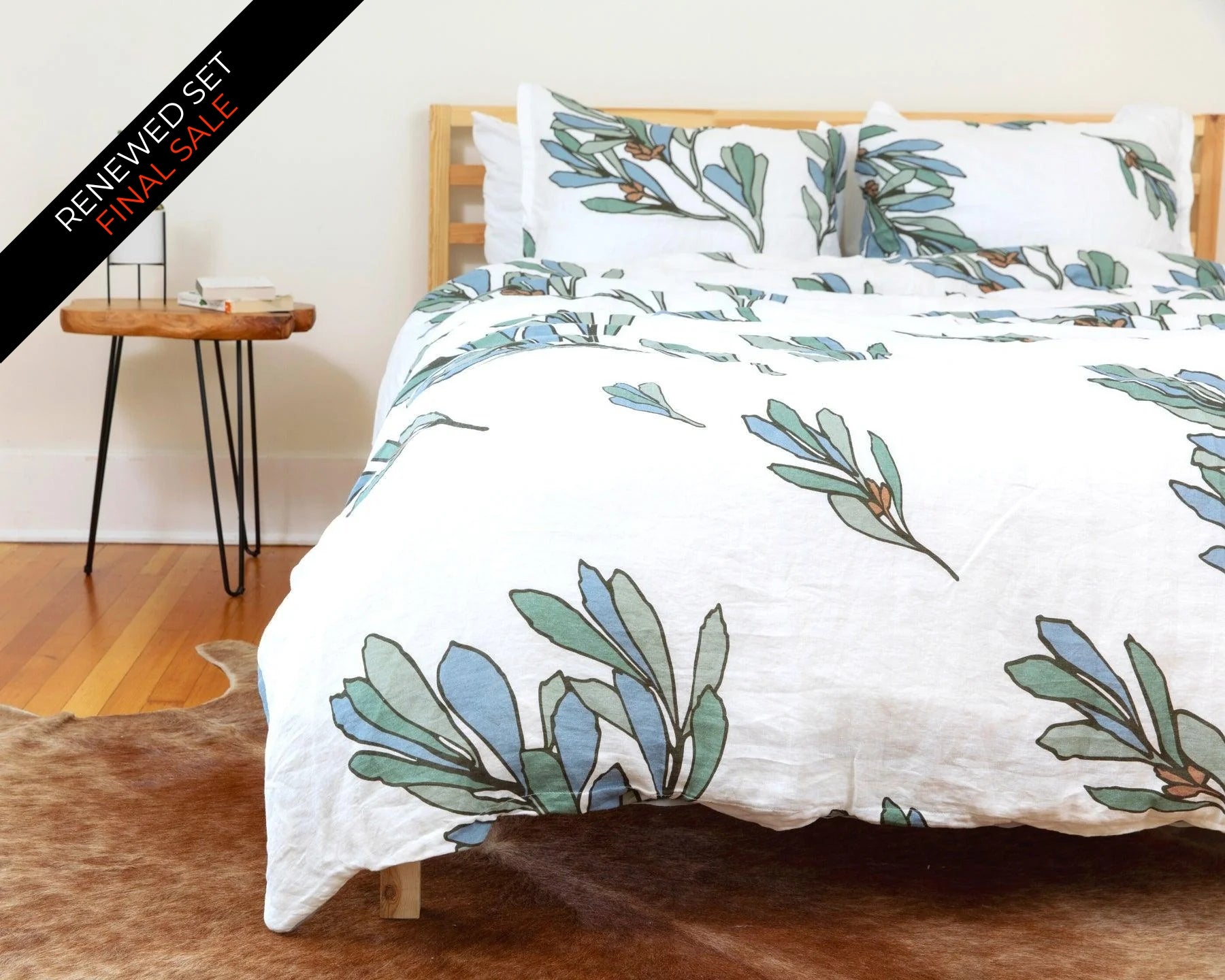 Organic European Linen Duvet Cover Set | Porse | Renewed