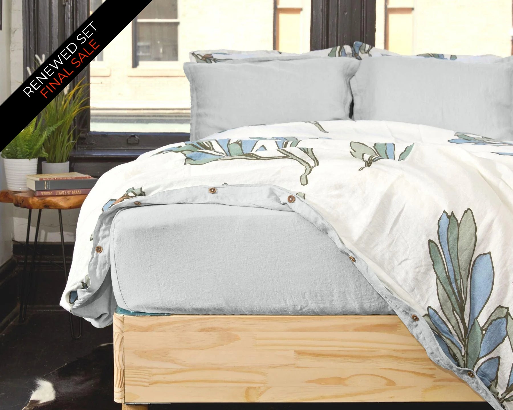 Organic European Linen Fitted Sheet | Renewed