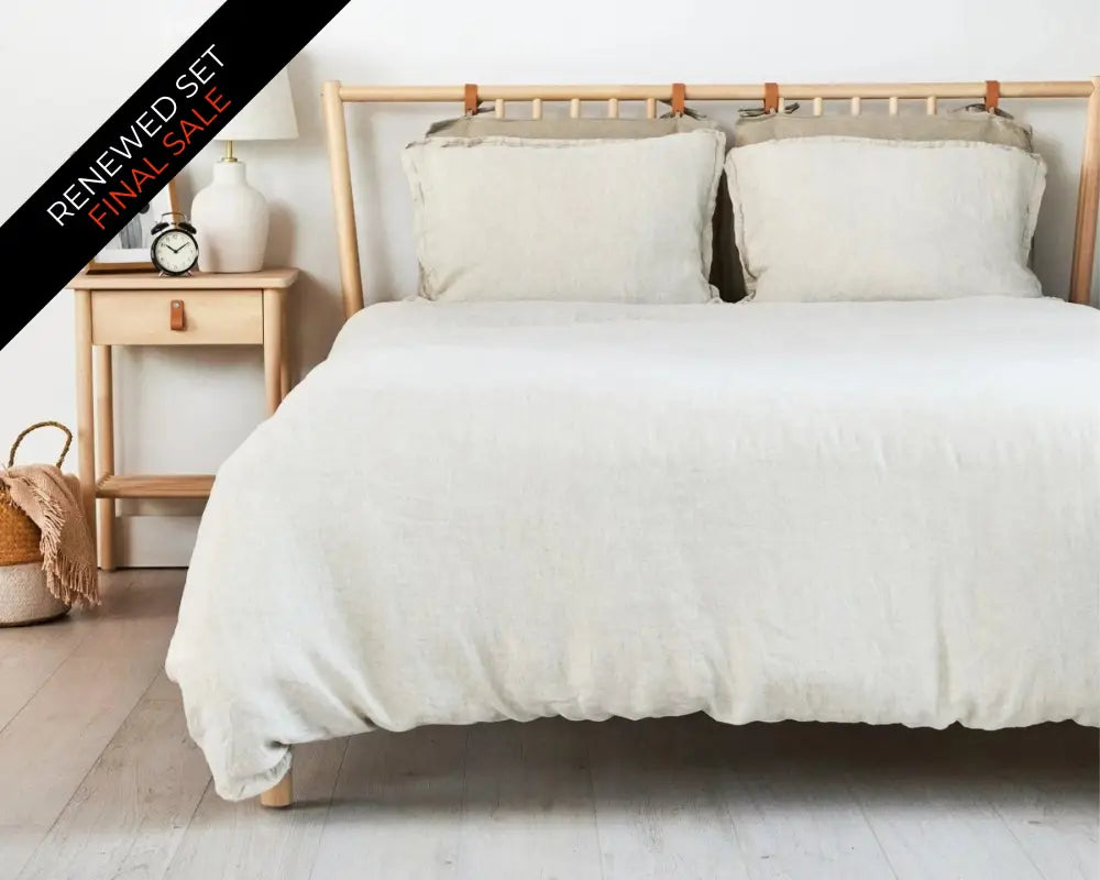 European Linen Duvet Cover Set | Renewed - Naturlig (natural) / Twin / Standard - Duvet Cover Set