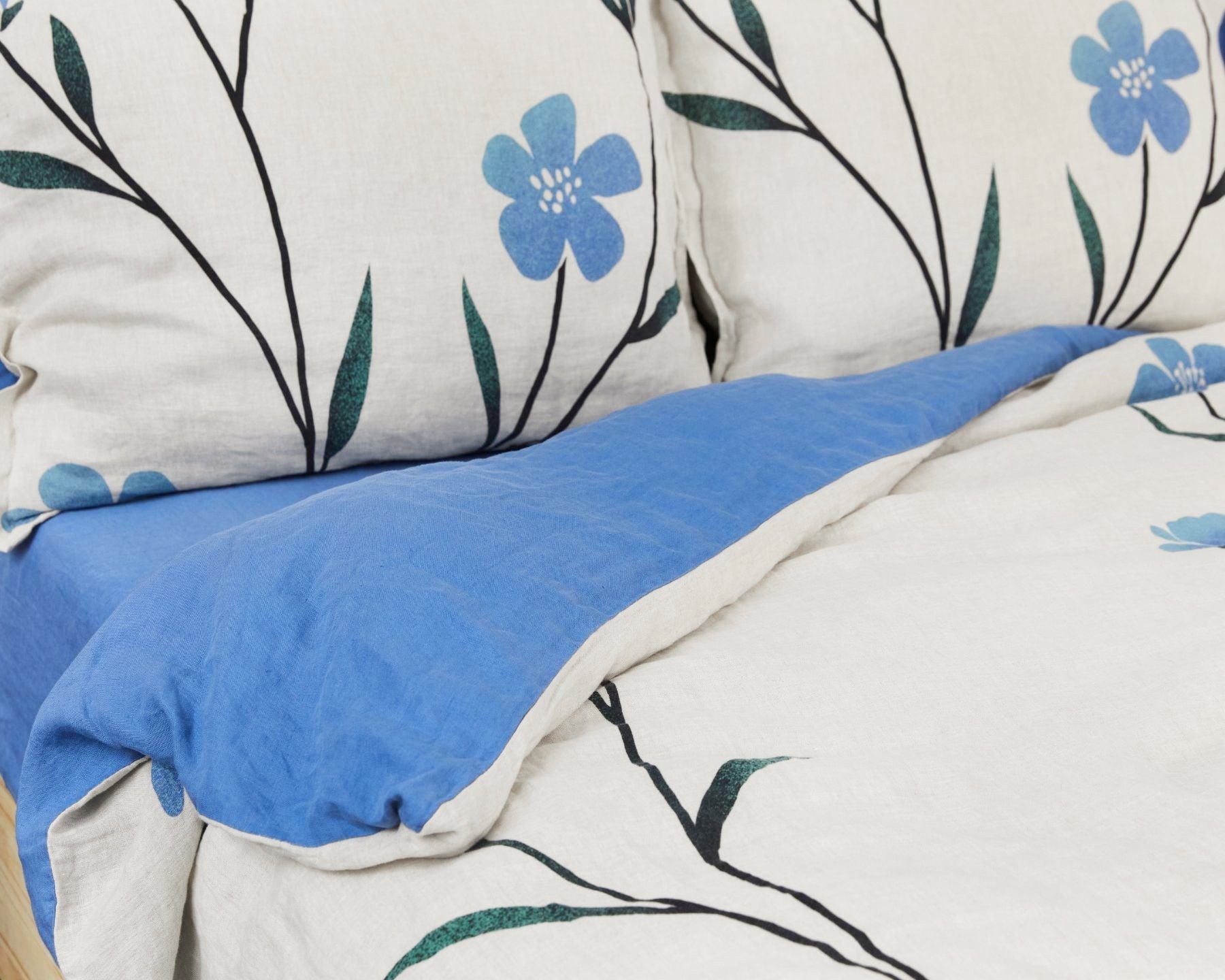 Organic European Linen Duvet Cover Set | Hørblomst