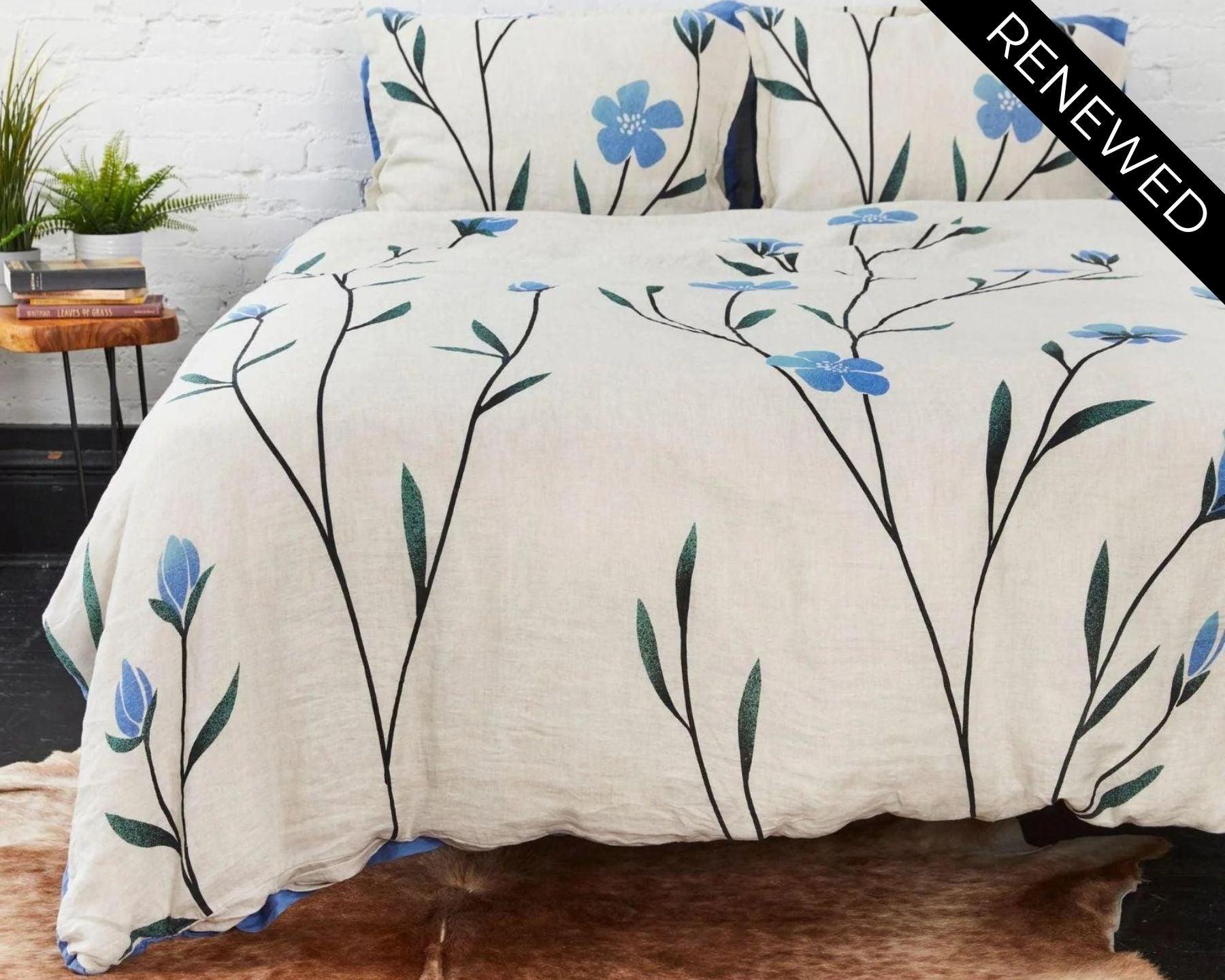 Organic European Linen Duvet Cover Set | Hørblomst | Renewed