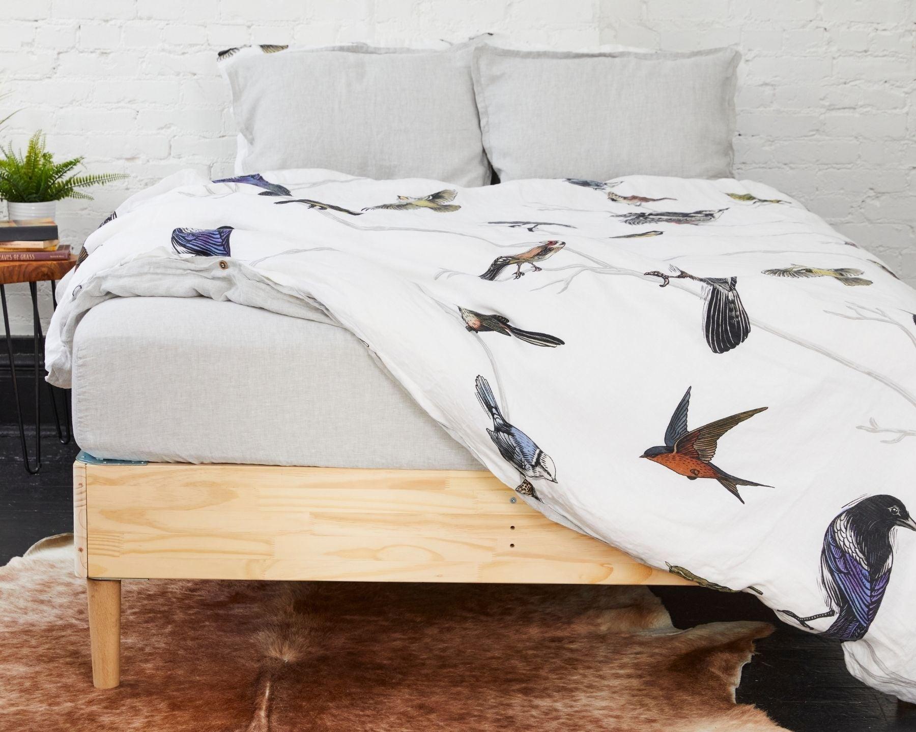 Organic European Linen Duvet Cover Set | Fugle | Renewed
